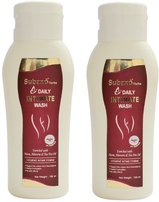 Subaxo Daily Intimate Wash for Women ,Prevents Irritation (100ml) Intimate Wash(200 ml, Pack of 2)