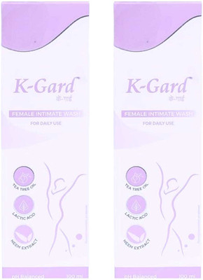 DOOMSDAY k-GARD FEMALE INTIMATE WASH FOR BALANCED PH LEVEL PACK OF 100ml x 2 Intimate Wash(200 ml)