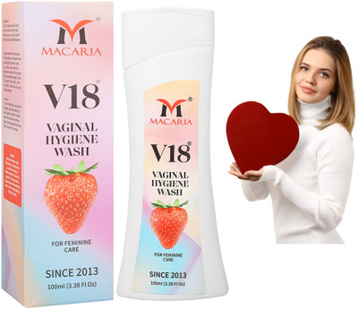MACARIA V18 Vaginal Wash for women Intimate cleansing Intimate Wash(100 ml)