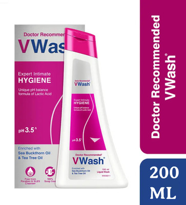 V WASH PLUS Intimate Hygiene Wash for Women with pH 3.5 Intimate Wash Intimate Wash(200 ml, Pack of 1)