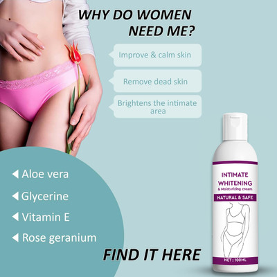 Fezora Intimate Lightening Gel Turmeric Vitamin E Lemon Peel Extract Nourishe Discolora(100 ml)