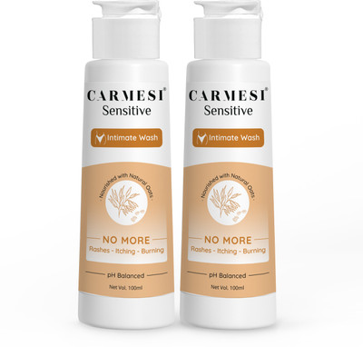 Carmesi Sensitive Intimate Wash | Prevents Rashes | No Burning, No Itching Intimate Wash(200 ml, Pack of 2)