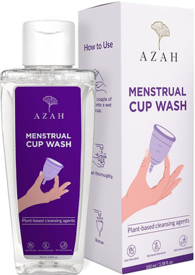AZAH Clinically Tested Menstrual Cup Wash | Plant-Based Cleansing Agents| Intimate Wash(100 ml, Pack of 1)