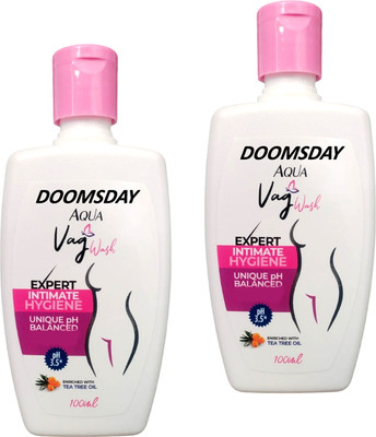 DOOMSDAY VAG WASH EXPERT INTIMATE HYGIENE TO BALANCED PH ENRICHED TEA TREE OIL PACK OF 2 Intimate Wash(200 ml)