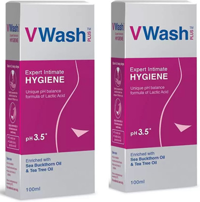 vwash Plus Expert Intimate Hygiene Intimate Wash (Pack of 2) Intimate Wash(100 ml)