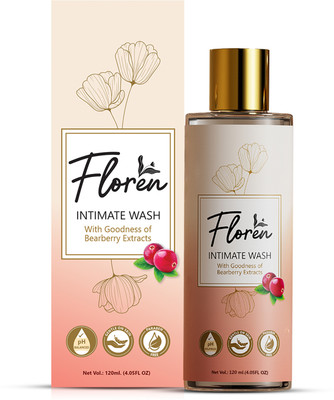 Floren Intimate Hygiene Wash Suitable for all skin types (120ml) Intimate Wash(120 ml)