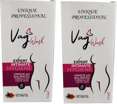 UNIQUE PROFESSIONAL VAG WASH EXPERT INTIMATE HYGINE WASH 100 ML PACK OF 2 Intimate Wash(200 ml)