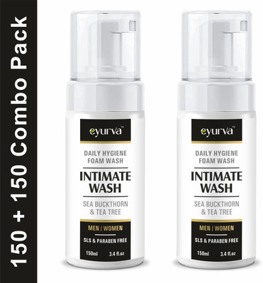 eyurva intimate foam wash combo | intimate wash for privet part Intimate Foam(300 ml, Pack of 2)
