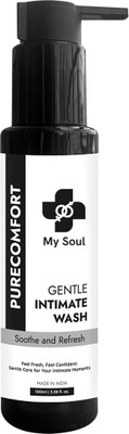 My Soul Intimate Wash | Maintains pH Balance, Cleansing, Reduces Odor, Prevents Itching Intimate Wash(100 ml, Pack of 1)