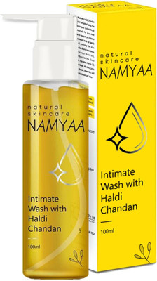 Namyaa Haldi Chandan Hygiene Wash | With Germ and Odour Protection | pH Balanced Intimate Wash(100 ml, Pack of 1)