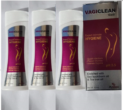 Andosa Vagi clean Expert Hygiene Wash Intimate Wash(300 ml, Pack of 3)