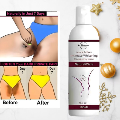 ACTIWOW Active Intimate Area Whitening Intimate Wash Skin Lightening Wash As2 Intimate Cream(50 ml)