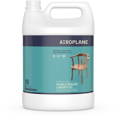 AEROPLANE Double Boiled Linseed Oil - Natural Wood Varnish Amber Wood Varnish(Drying Oils 1 L)