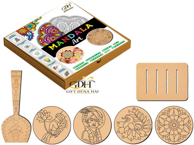 GiftDenaHai Mandala Art Kit Pre Marked Art and Craft Spatula For Painting, Birthday (M-204)