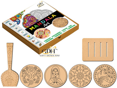 GiftDenaHai Mandala Art Kit Pre Marked Art and Craft Spatula For Painting, Birthday (M-202)