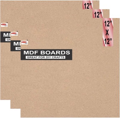 Variety Canvas Variety MDF Boards for Art and Craft, Wood MDF Sheets (MDF 12x12-3PC) Ash Japanese Wood Veneer(30 cm x 30 cm)