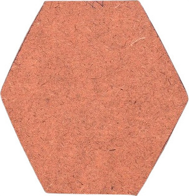 BanteyBanatey MDF Board Sheet Hexagon Shape for Art & Craft (Pack of 5 Pcs) Pine Wood Veneer(12.5 cm x 11.5 cm)