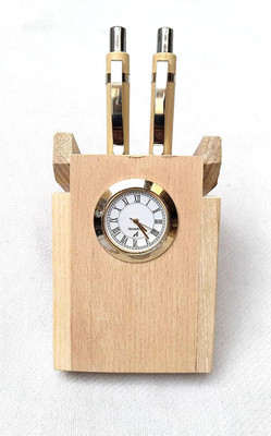 Reena Enterprises 2 Compartments Wood Desk Organizer(Wooden)