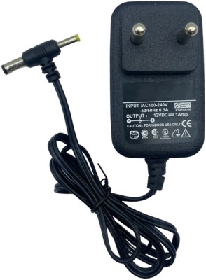 Upix 12V 1A DC Supply Power Adapter with DC & Sony Pin Worldwide Adaptor(Black)