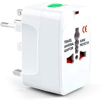 M/S DSNS Travel Adapter, All in one Plug for Phone/Laptop/Camera/Universal Adapter 1/Piec Worldwide Adaptor(White)
