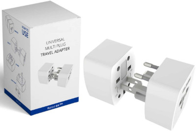 Jihaan Premium Universal Travel Adapter International AllinOne Worldwide Travel Adapter Worldwide Adaptor(White)