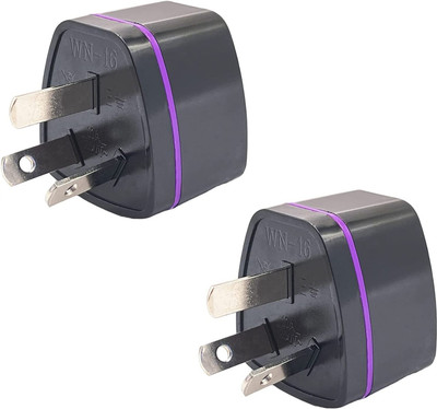 WOWSOME India to Australia, New Zealand, China Universal Converter Travel Adapter Plug 2 Worldwide Adaptor(Black)