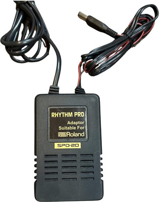 Rhythm Pro Hi Quality Power Adapter for Roland OCTAPAD SPD20/SPD11(12volt/500ma) Worldwide Adaptor(Black)
