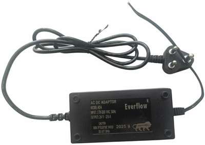 EverFlow 24V 2.5A SMPS Power Supply Adapter | AC DC Converter for RO UV UF Water Purifier Worldwide Adaptor(Black)
