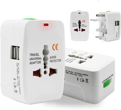 PIXEL ENTERPRISE Universal Travel Adapter Worldwide Adaptor(Multicolor)