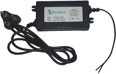 PureMyst SMPS Power Supply 24 v 2.5 Amp Adapter AC DC Converter For RO Water Purifier Worldwide Adaptor(Black)