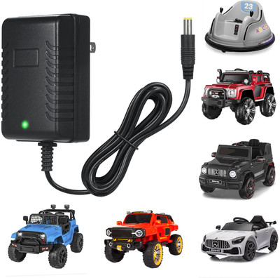 BALRAMA Kids' 12V Power Adapter for Electric Cars, Bikes & Jeeps – Automatic Cut-Off Combo Set(Black)