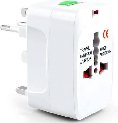 Nextwave Enterprises premium Travel Adapter Surge Protector Charger Plug, White Worldwide Adaptor Worldwide Adaptor(White)