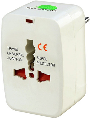 TFG Universal Multiplug ( US/ Europe/ Africa/ Asia) Worldwide Adaptor(White)