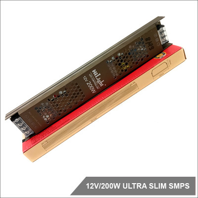 TRP Traders 12 Volt 16 Amp 200W SMPS / Power Supply - Ultra Slim Worldwide Adaptor(Multicolor)