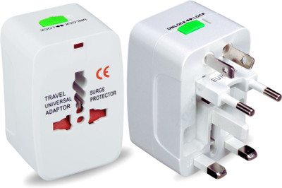 Octec Universal Travel Adapter with All-in-One Power Plug Safety Shutter Protection Worldwide Adaptor(White)