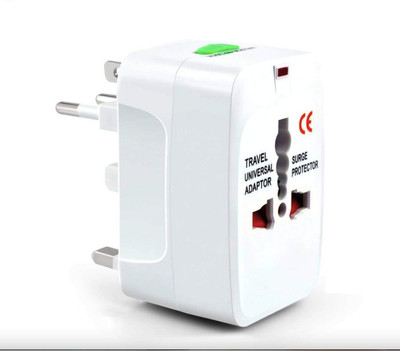 ziloqa PREMIUM World Plug Adapter Worldwide Adaptor(White)
