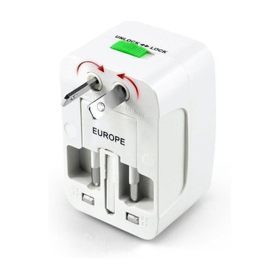 Jap Universal World Wide Travel Charger Adapter Plug, White Worldwide Adaptor(White)