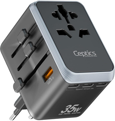 Ceptics UP-11KU-TP Worldwide Adaptor(Black)
