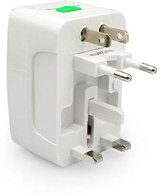 TFG Universal Multiplug ( US/ Europe/ Africa/ Asia) Worldwide Adaptor(White)