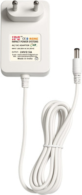 IPSIMPACT 24V 2.5A AC DC POWER ADAPTOR SMPS Worldwide Adaptor(White)