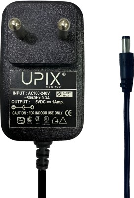 Upix 5V 1A Power Adapter Supply For with DC Pin Worldwide Adaptor(Black)