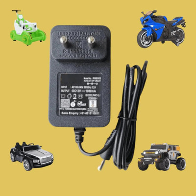 BALRAMA Universal 12V Battery Charger with Auto Shut-Off for Kids’ Electric Ride-On Toys 24 W Adapter(Power Cord Included)