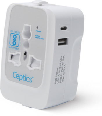 Ceptics UP-10KU Worldwide Adaptor(White)