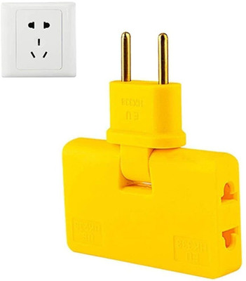 WARRIO Universal Travel Adapter Home Power Adapter Multi-Plug Adapter Worldwide Adaptor(Yellow, White)