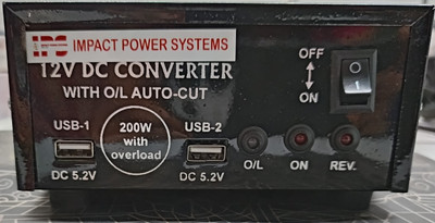 IPSIMPACT 200W DC CONVERTER Worldwide Adaptor(Black)