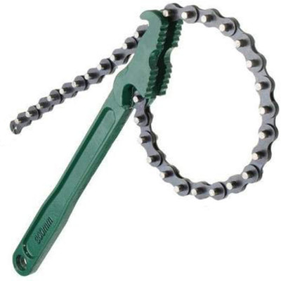 Kshivi Premium 9 inch Multi-Purpose Motorcycle Car Engine Oil Filter Chain Wrench Spanner Removal Tool 225 Single Sided Adjustable Wrench Pack Of 1 Single Sided Speciality(Pack of 1)