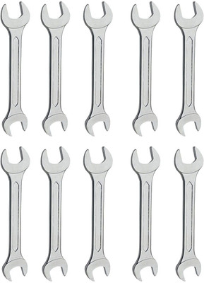 alis Double Open End Jaw Spanners 16 x 17mm Spanner Tool Kit, Kit set of 10 Pcs Double Open End Jaw Spanners 16 x 17mm Spanner Tool Kit, Kit set of 10 Pcs Double Sided Flare Nut Wrench(Pack of 10)