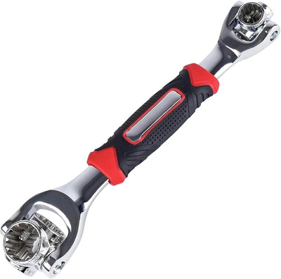 4MYL Universal Wrench 48 in 1 Socket Works Wrench Tool Furniture Car Repair Hand Tool Tiger Wrench Tools Socket Works with Spline Bolts 360 Degree Revolving Spanner Double Sided Socket Wrench(Pack of 1)