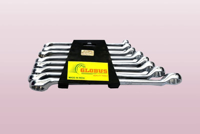 Globus 0313 RING SPANNER STEEL SET/8 PCS IN CLIP DOUBLE SIDED ( 6-22mm) GLOBUS Double Sided Box End Wrench(Pack of 1)