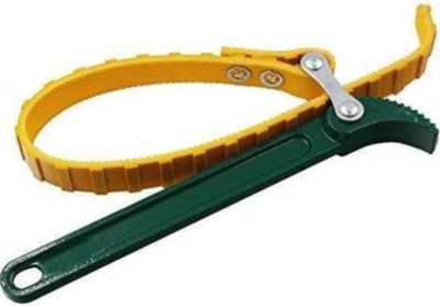 High Q 9 INCH AUTO OIL FILTER BELT ADJUSTABLE SINGLE SIDED 9 INCH WRENCH WITH BELT FOR OIL FILTER OR FUEL FILTER Single Sided Open End Wrench(Pack of 1)